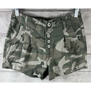 Highway Jeans Women's Camo Button Fly Shorts Size 7/8
